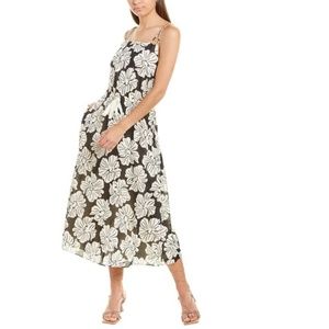 Theory Tropical Lawn A Line Dress Size Small